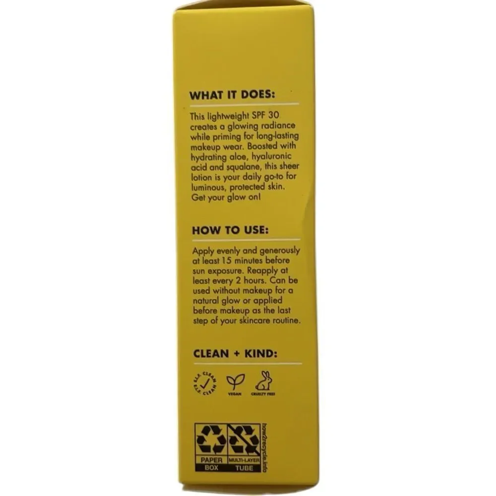 E.L.F NIB Suntouchables Whoa Glow Broad Spectrum SPF 30 Sunscreen in Sunburst